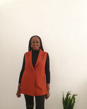 Load image into Gallery viewer, Brown Sleeveless Blazer