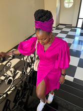 Load image into Gallery viewer, Pink Wrap Dress