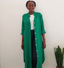 Load image into Gallery viewer, Green Shirt Dress